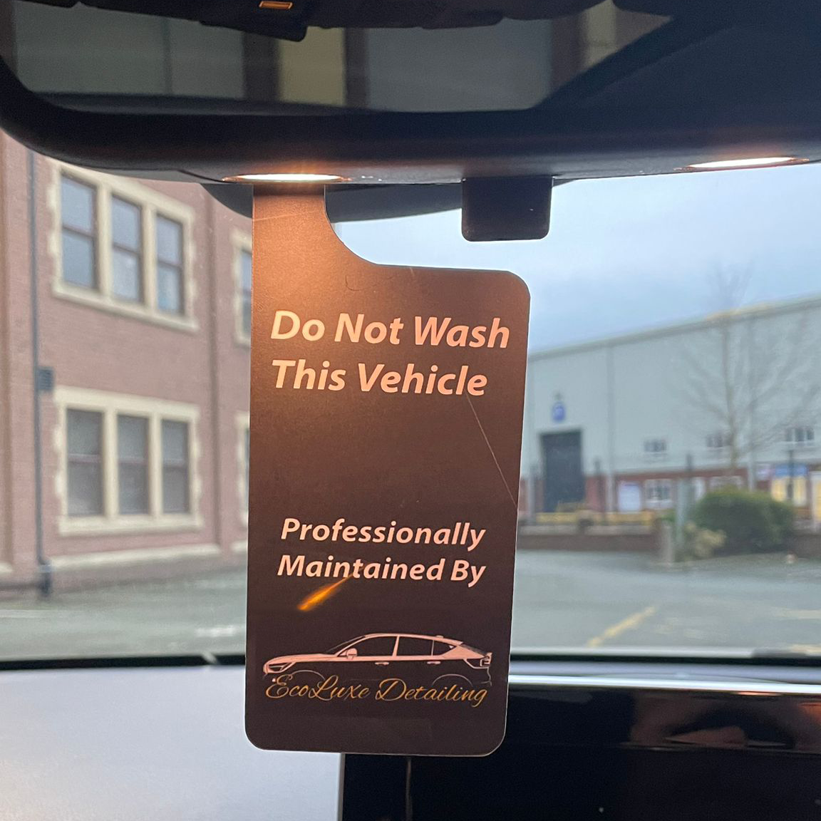 Personalized Vehicle Maintenance Hangers