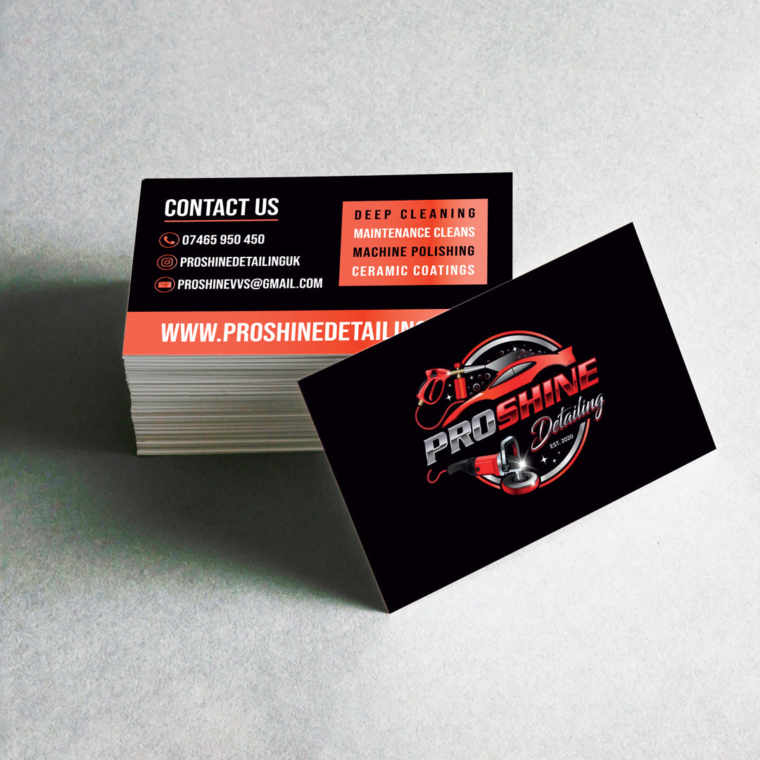 business card printing for car valeters and detailers – UK custom print