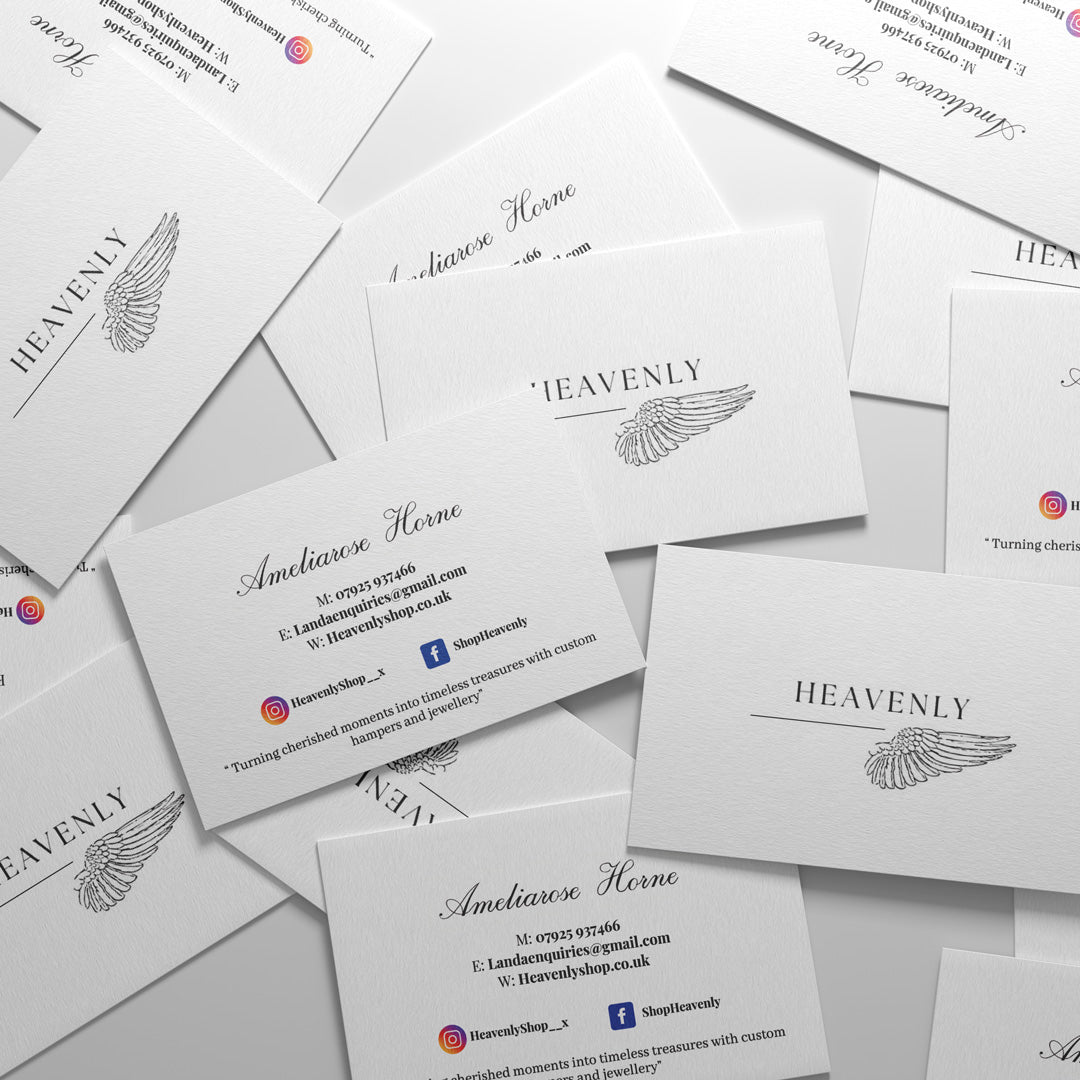 UK printed business cards for professionals – premium white card stock